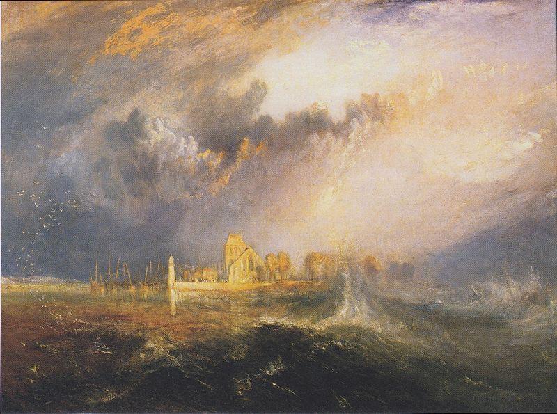 Joseph Mallord William Turner Quillebeuf, Mouth of the Seine oil painting image